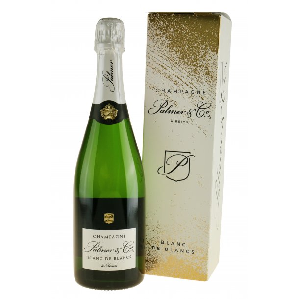 Palmer & Co Champagne Blanc de Blancs i gaveske 75 cl. - 12%