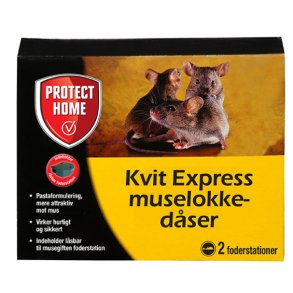 Protect Home Kvit Express Muselokkedse 2 stk. 