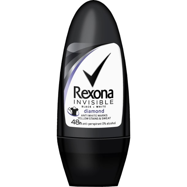 Rexona Women Invisible Black & White Roll-On 50 ml.