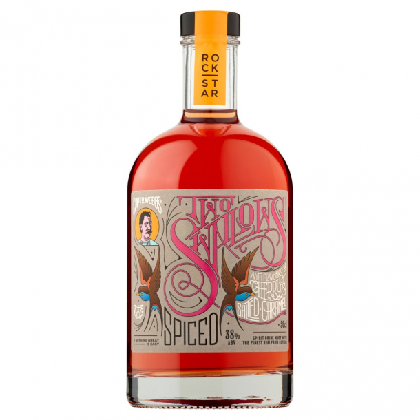 Rockstar Captn Webb's Two Swallows Cherry & Salted Caramel Rum 50 cl. - 38%