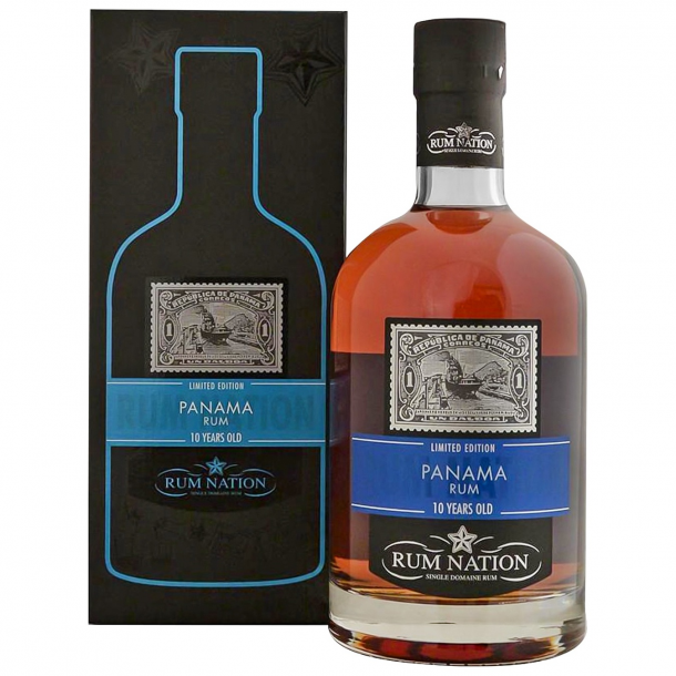 Rum Nation Panama 10 rs i gaveske 70 cl. - 40%