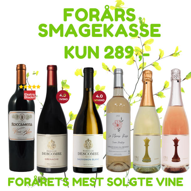 FORÅRSKASSEN - 6 flasker KUN 289 kr.