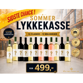 SOMMER LYKKEKASSE  - 12 flasker KUN 499 kr. 