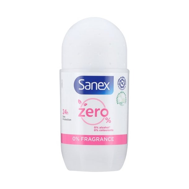 vasketøj flamme Pædagogik Sanex Zero% Fragrance Free 24H Deodorant Roll-On 50 ml. - HUDPLEJE - VIN  MED MERE .DK