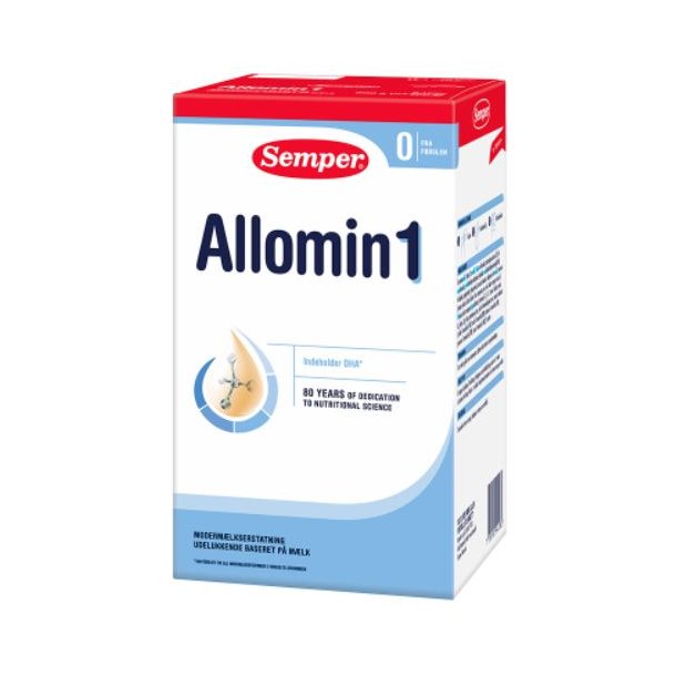 Semper Allomin 1 Modermælkserstatning 800 gram 0-6 mdr.