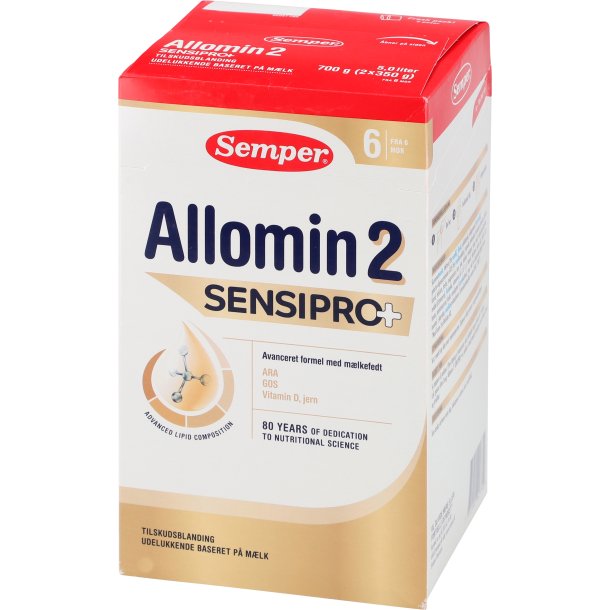 Semper Allomin SensiPro+ 2 Modermlkserstatning 6+ mdr. 700 g.