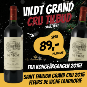 Saint Emilion Grand Cru 2015 Fleurs de Vigne Landrodie 14%