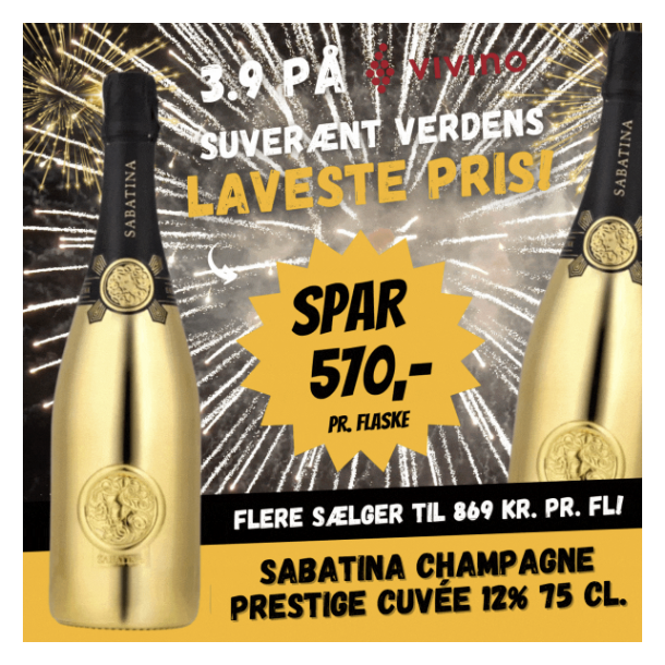 Sabatina Champagne Prestige Cuv�e 12% 75 CL.