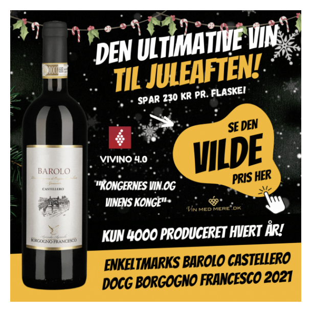 Enkeltmarks Barolo Castellero DOCG Borgogno Francesco 2021 14,5%