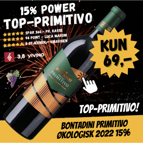 Bontadini Primitivo �kologisk 2022 15%