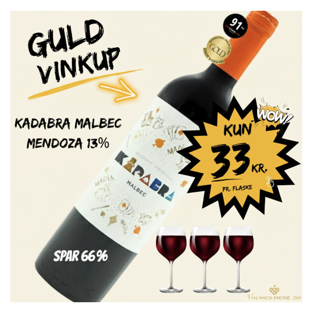 Kadabra Malbec Mendoza 75 cl. 13,1%  