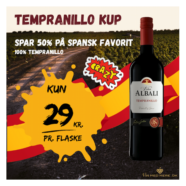 Vina Albali Tempranillo 2021 - 12%