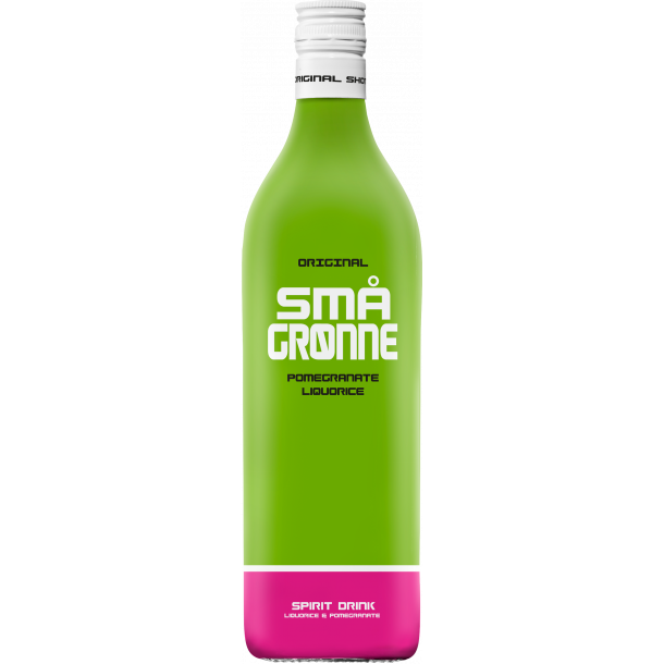 Små Grønne Pomegranate Liquorice Shot 100 cl. - 16,4%