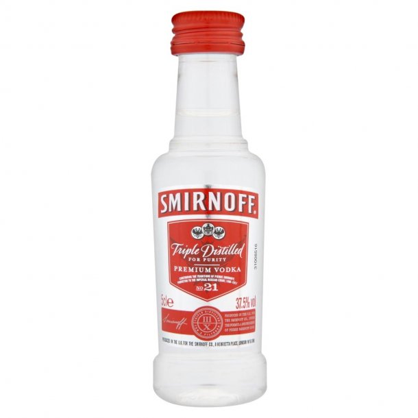 Smirnoff Vodka 5 cl. - 37,5%