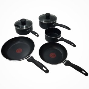 TEFAL Essential Gryde- og Stegepandesæt m. låg 7 dele