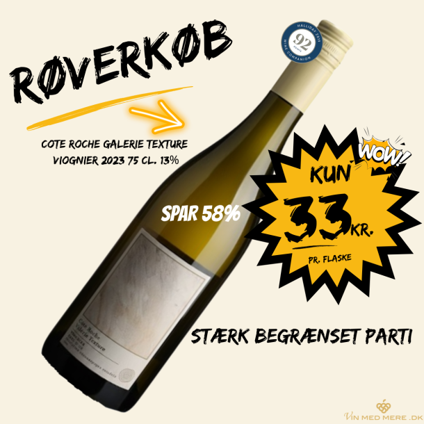Cote Roche Galerie Texture Viognier 2023 75 cl. 13%