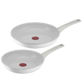 TEFAL Natural Chef Stegepandesæt White/Grey Ø 24 cm & Ø 28 cm. 