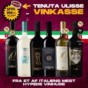 Tenuta Ulisse smagekasse m. 6 forskellige flasker