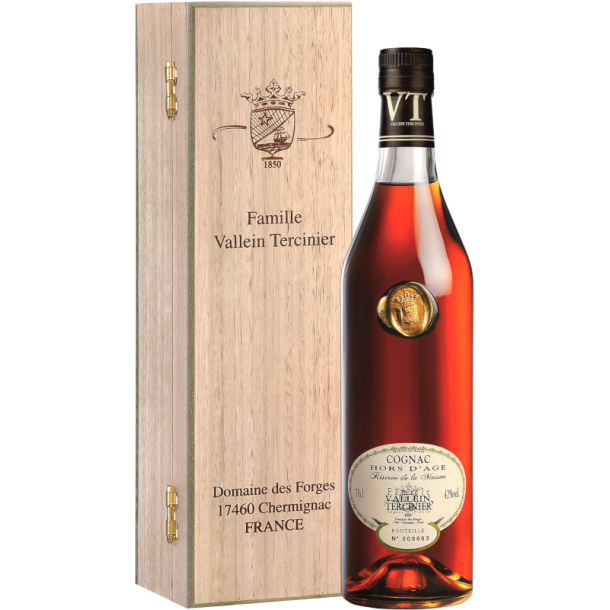 Vallein Tercinier Hors d'Age Cognac i trkasse 70 cl. - 42%