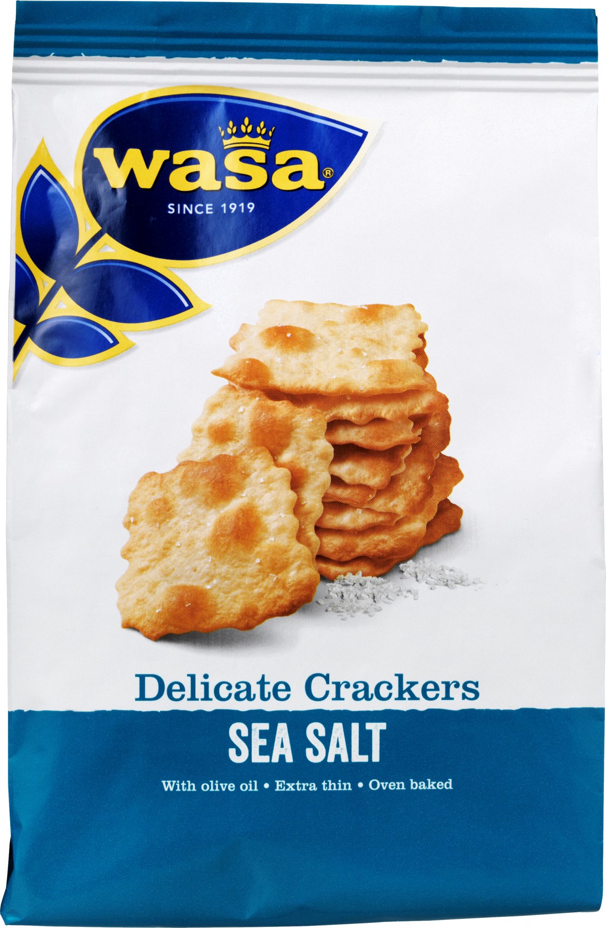 Wasa Delicate Crackers Sea Salt 180 g. - KIKS SMÅKAGER - MED MERE .DK