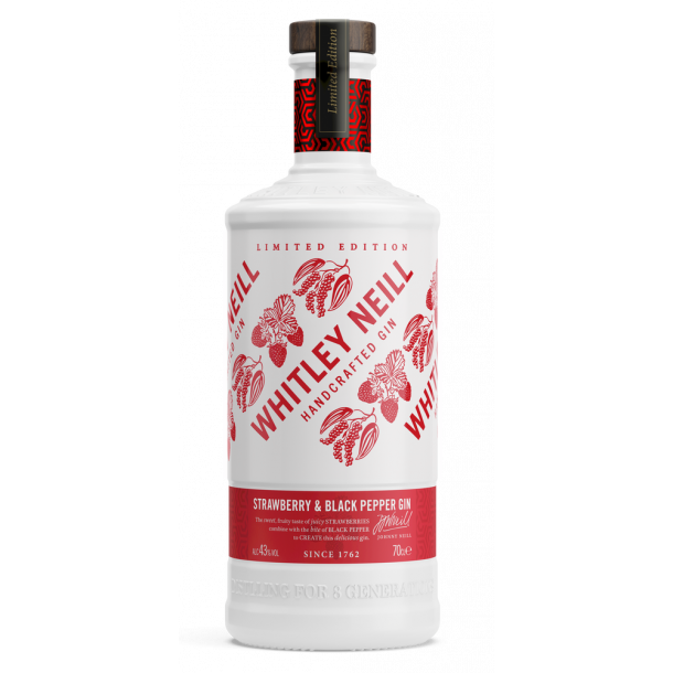 Whitley Neill Strawberry & Black Pepper Gin 70 cl. - 43%