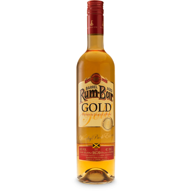 Worthy Park Rum-Bar Gold 4 år 70 cl. - 40%
