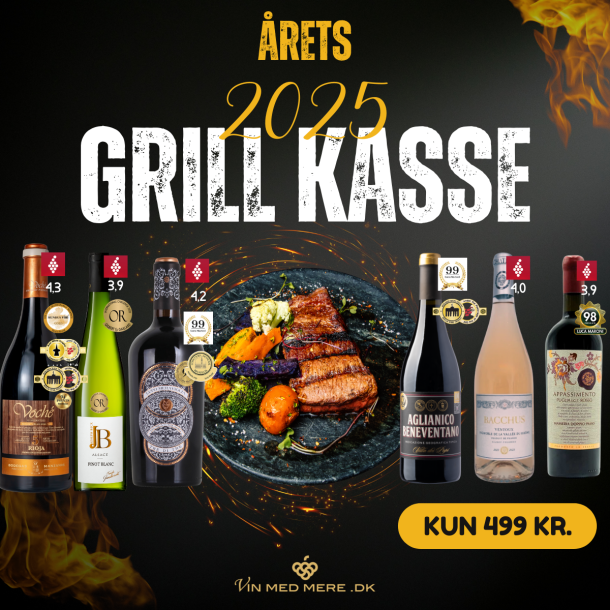  ÅRETS GRILL VINKASSE - 6 flasker for KUN 499 kr.