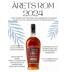El Dorado 8 rs rum 70 cl. - 40%
