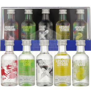 Absolut Taste of Sweden 5 x 5 cl. giftset 38%