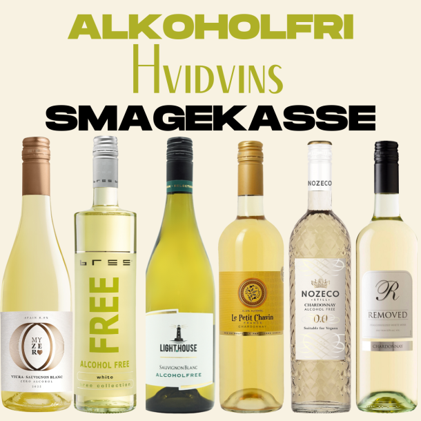 Alkoholfri HVID smagekasse - 6 flasker