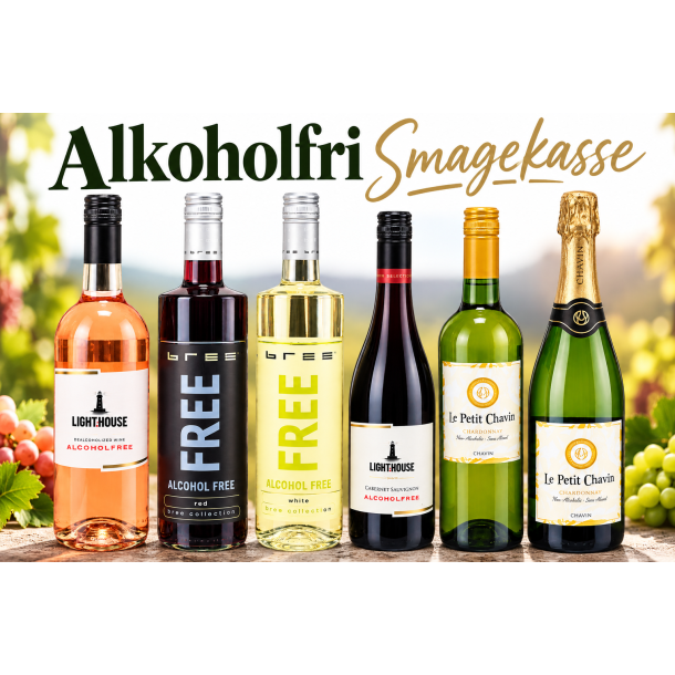 Alkoholfri smagekasse - 6 flasker