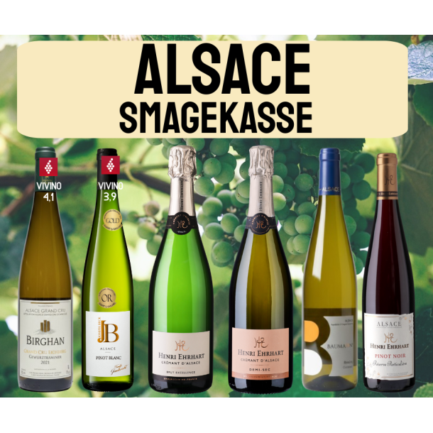 ALSACE SMAGEKASSE - 6 flasker