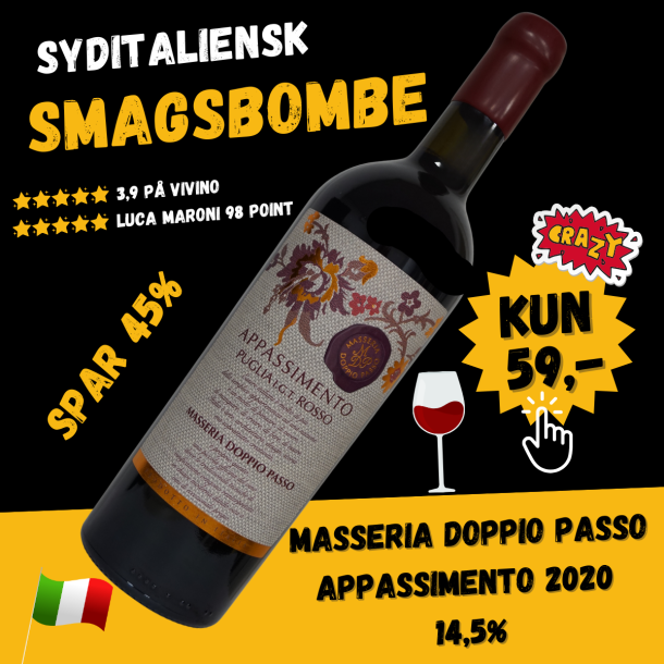 Masseria Doppio Passo Appassimento 2020 14,5%