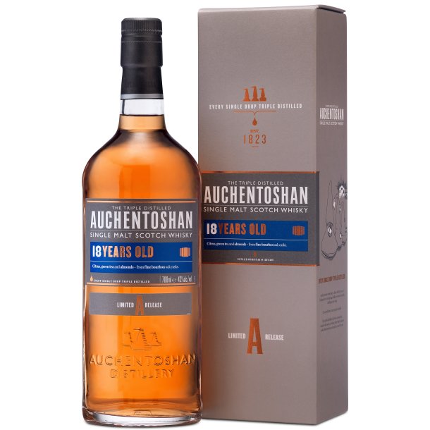 Auchentoshan 18 Years Old Lowland Single Malt Whisky 70 cl. - 40%