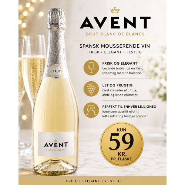 Avent Brut Blanc de Blanc 75 cl. 11%