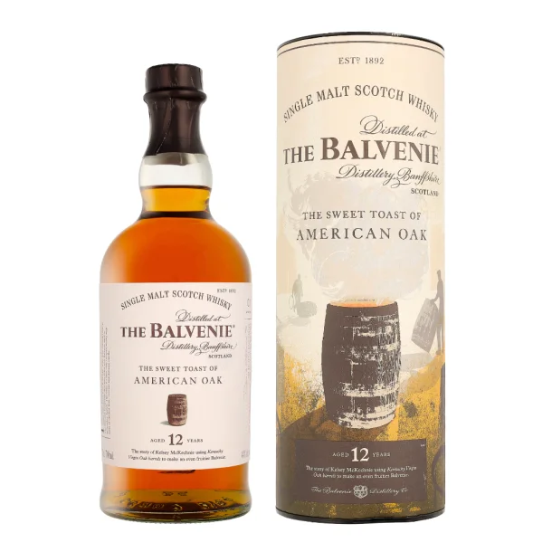 Balvenie American Oak 12 års Old Single Malt Whisky 70 cl. - 43%