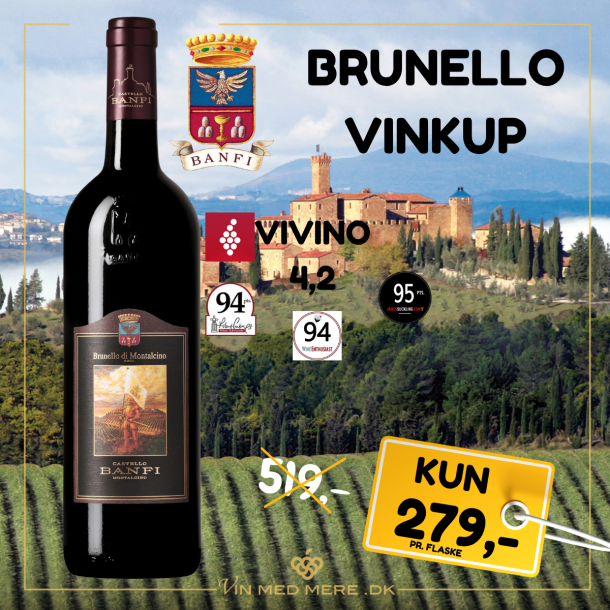 Castello Banfi Brunello di Montalcino DOCG 2019, 75 cl. - 14,5%