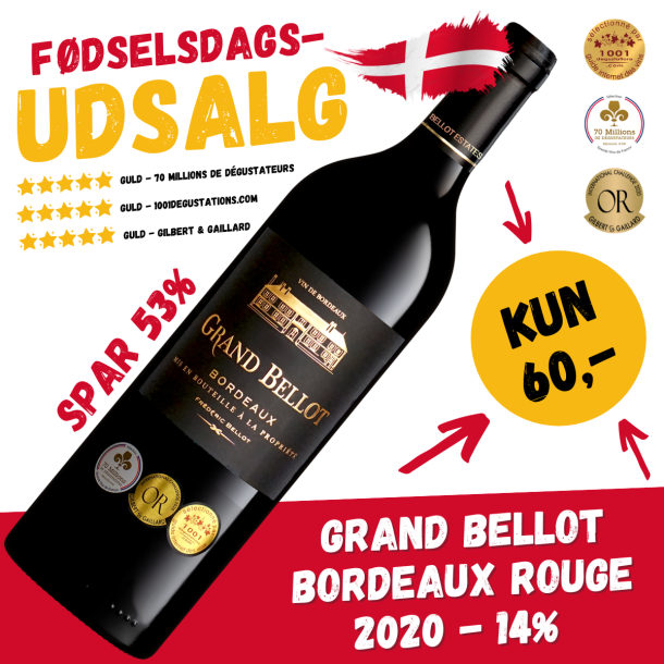 Grand Bellot Bordeaux Rouge 2020 - 14%