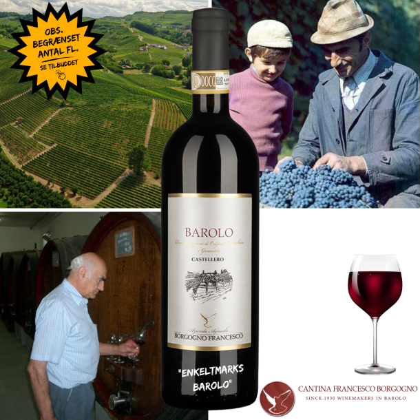 Enkeltmarks Barolo Castellero DOCG Borgogno Francesco 2019 14,5%