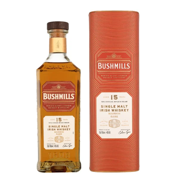 Bushmills Single Malt 15 års Irish Whiskey 70 cl. 46%