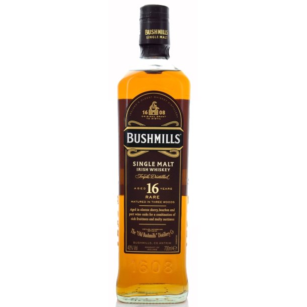 Bushmills Single Malt 16 års Irish Whiskey - 40%