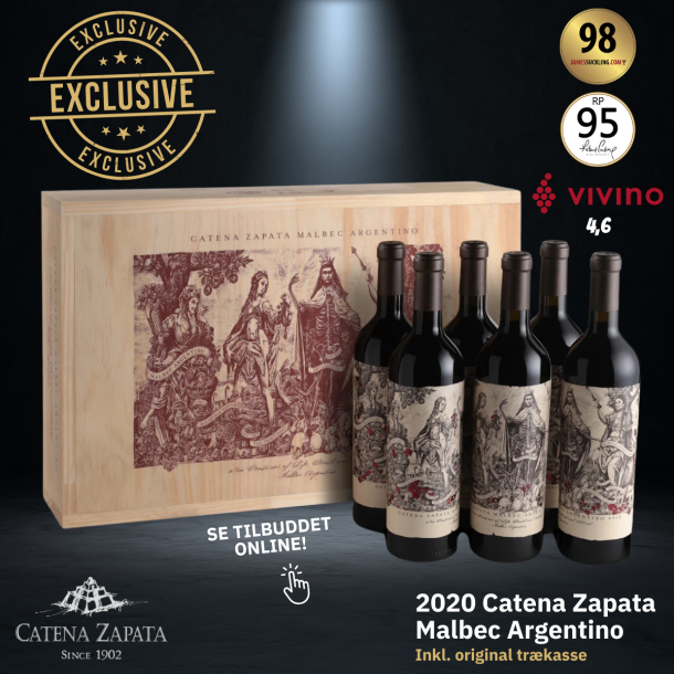 2020 Catena Zapata Malbec Argentino inkl. trækasse