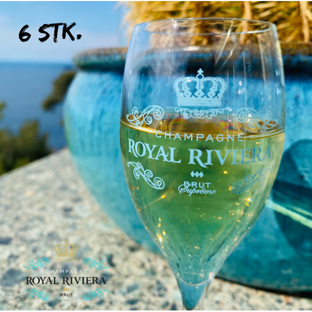 Champagneglas Royal Riviera 6 STK. med logo