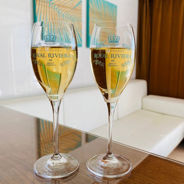 Champagneglas Royal Riviera 6 STK. med logo