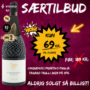 Cinquenoci Primitivo Puglia TAGARO Trulli 2023 p� 15%