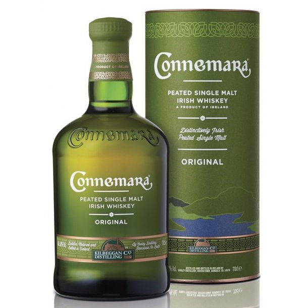 Connemara Peated Single Malt Irish Whiskey Original i gaveæske 70 cl. - 40%