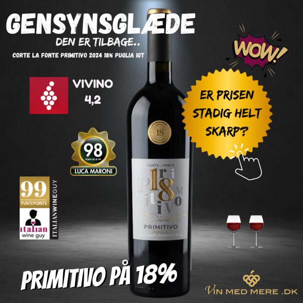 Corte La Fonte Primitivo 2024 18% Puglia IGT 