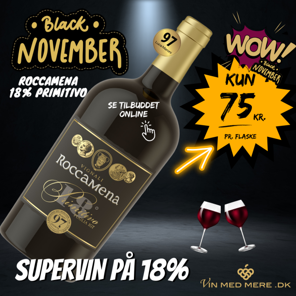 Roccamena Primitivo 18% Puglia 75 cl. 