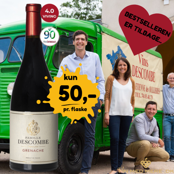 Famille Descombe Grenache 2022 75 cl. 15%