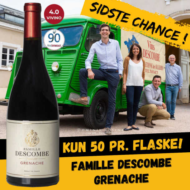 Famille Descombe Grenache 2022 75 cl. 15%